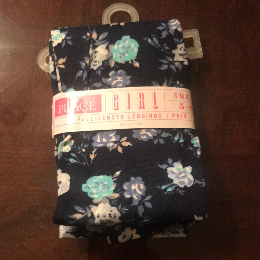 Girls Floral Leggings